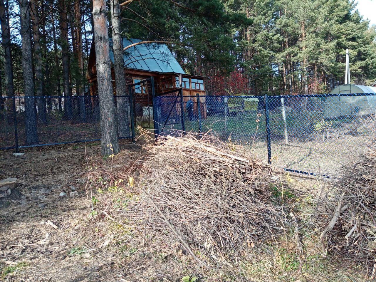 Забор из сетки рабица 76м с полимерным покрытием фото 4 в Коломне