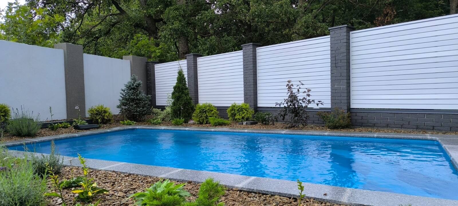 Забор-жалюзи из ламелей Хай-Тек 54м RAL9003 Белый фото 4 в Коломне