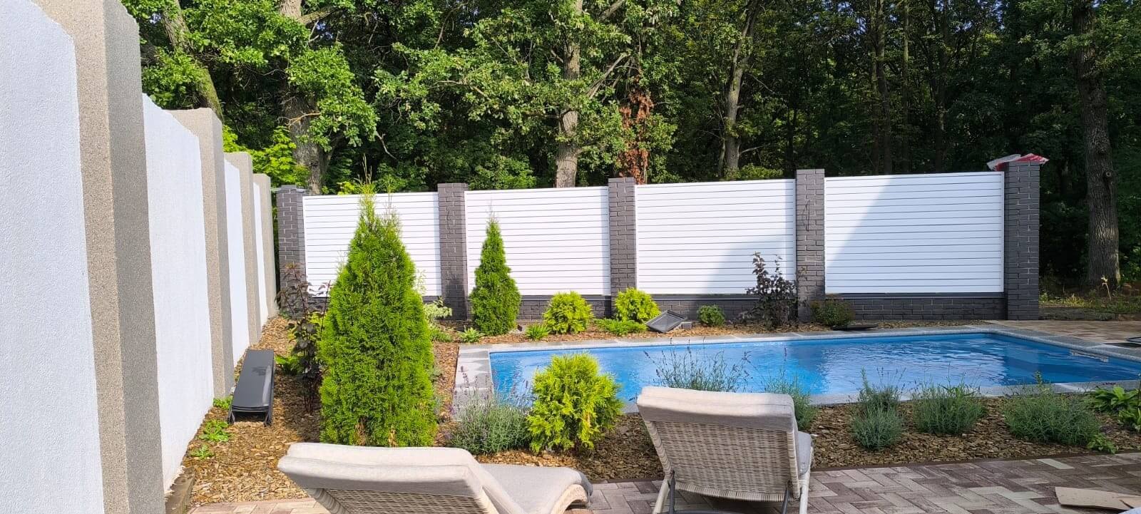 Забор-жалюзи из ламелей Хай-Тек 54м RAL9003 Белый фото 1 в Коломне
